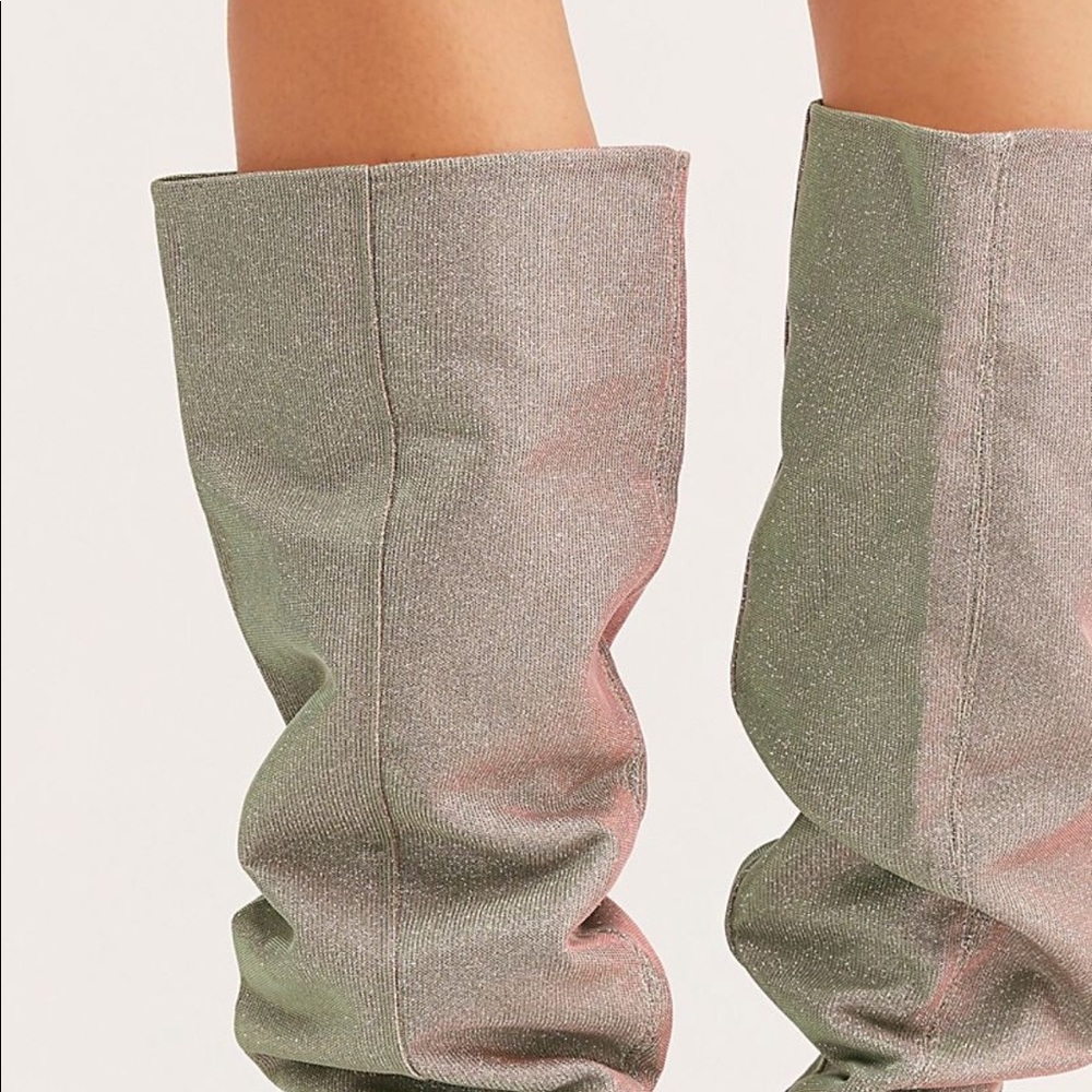 Free People Slouchy Shimmer Boots - Picture 6 of 8